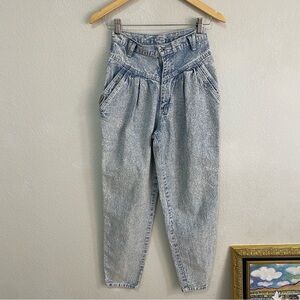 VTG P.S. Gitano High Waisted Acid Wash Mom Jeans 100% Cotton | Size 6S W26
